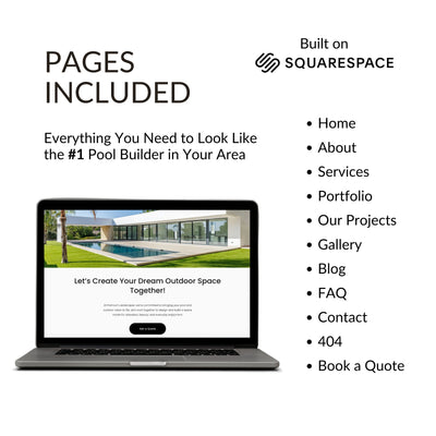 Pool Builder Website Template