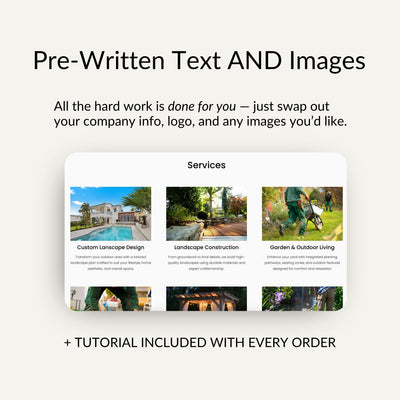 Landscaper Website Template