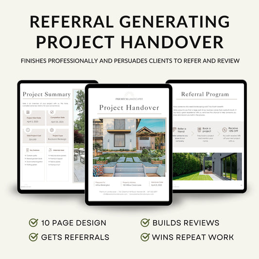 Landscaper Handover