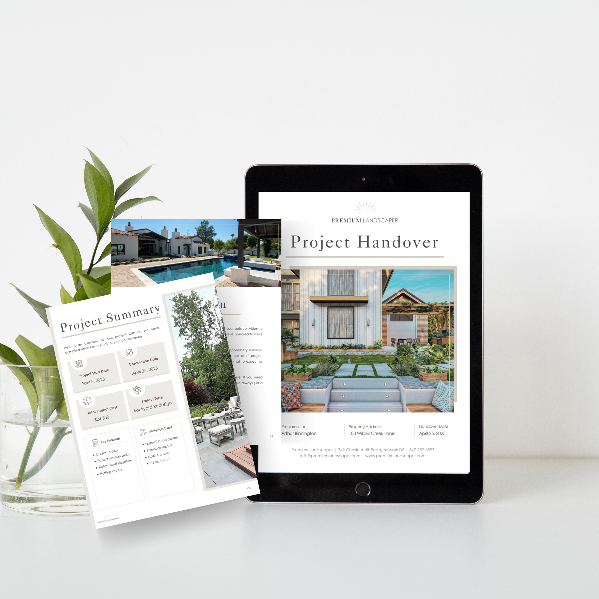 Landscaper Handover