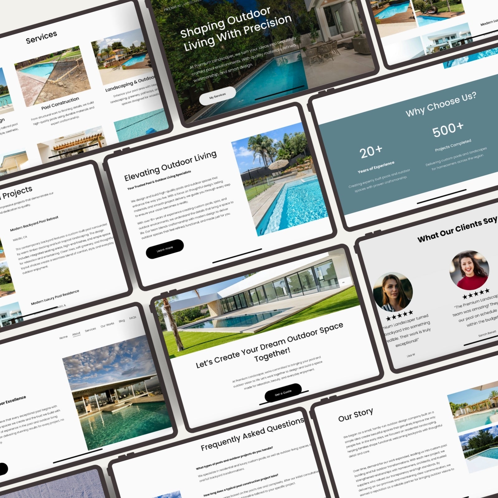 Pool Builder Website Bundle