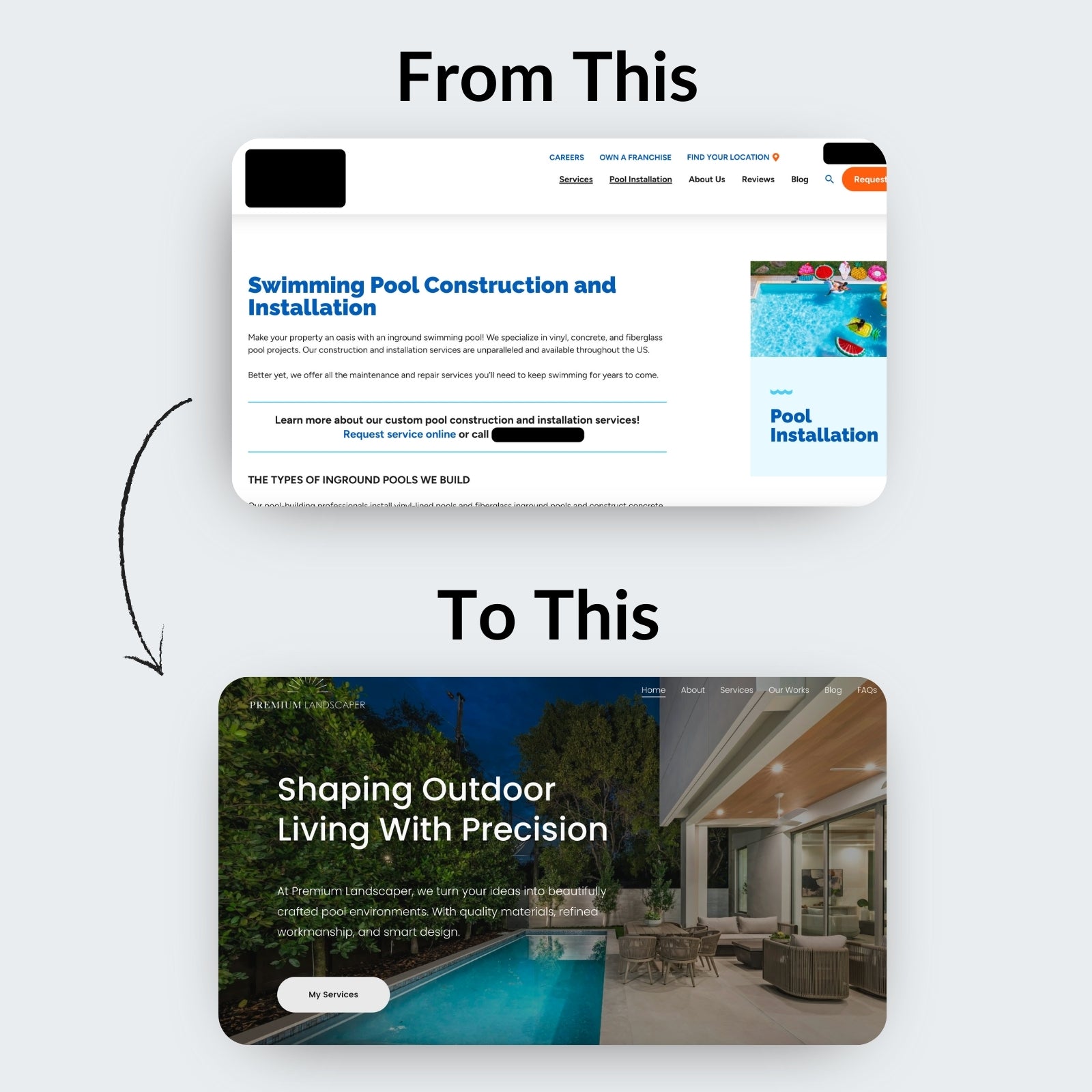 Pool Builder Website Bundle